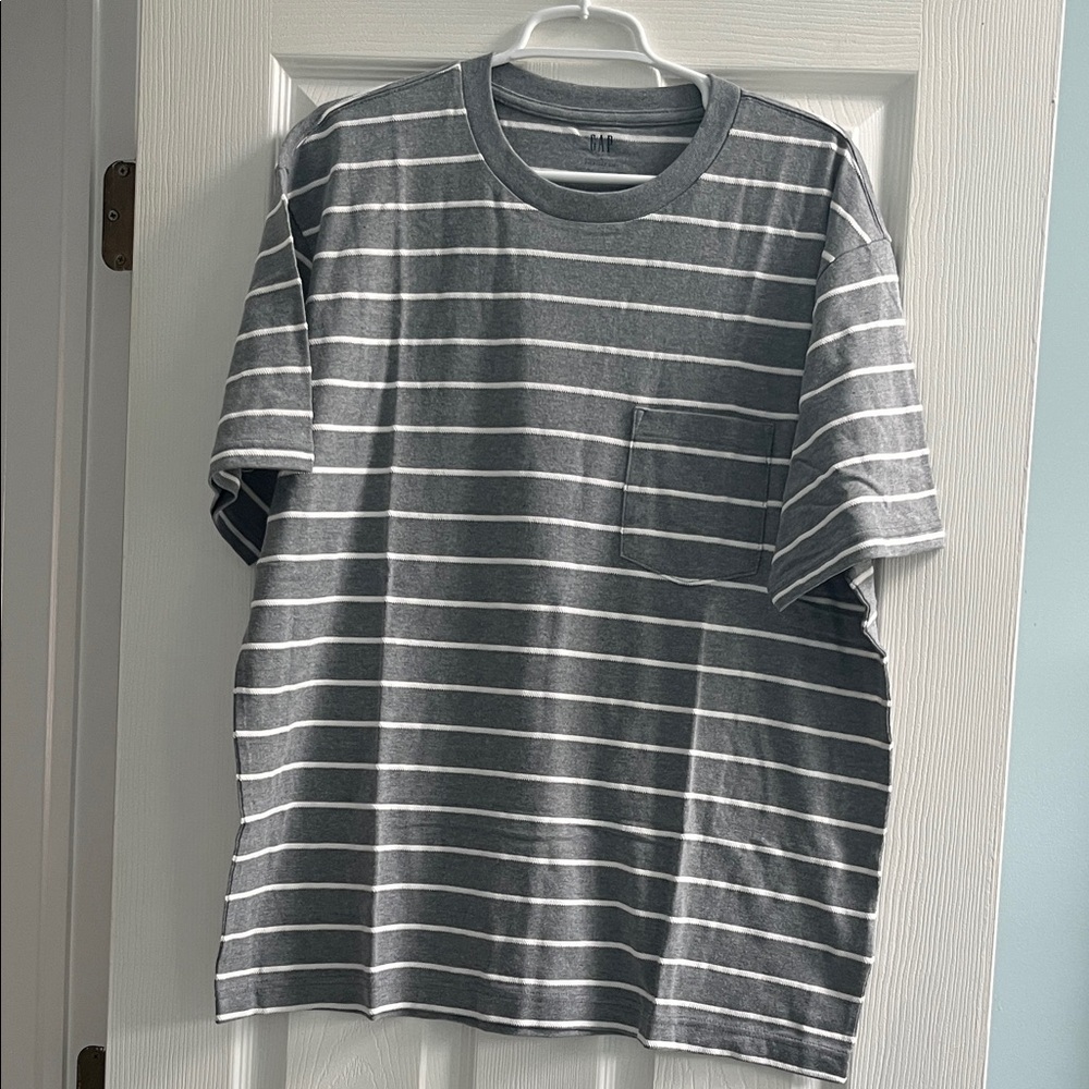 Gray Striped Men's Shirt